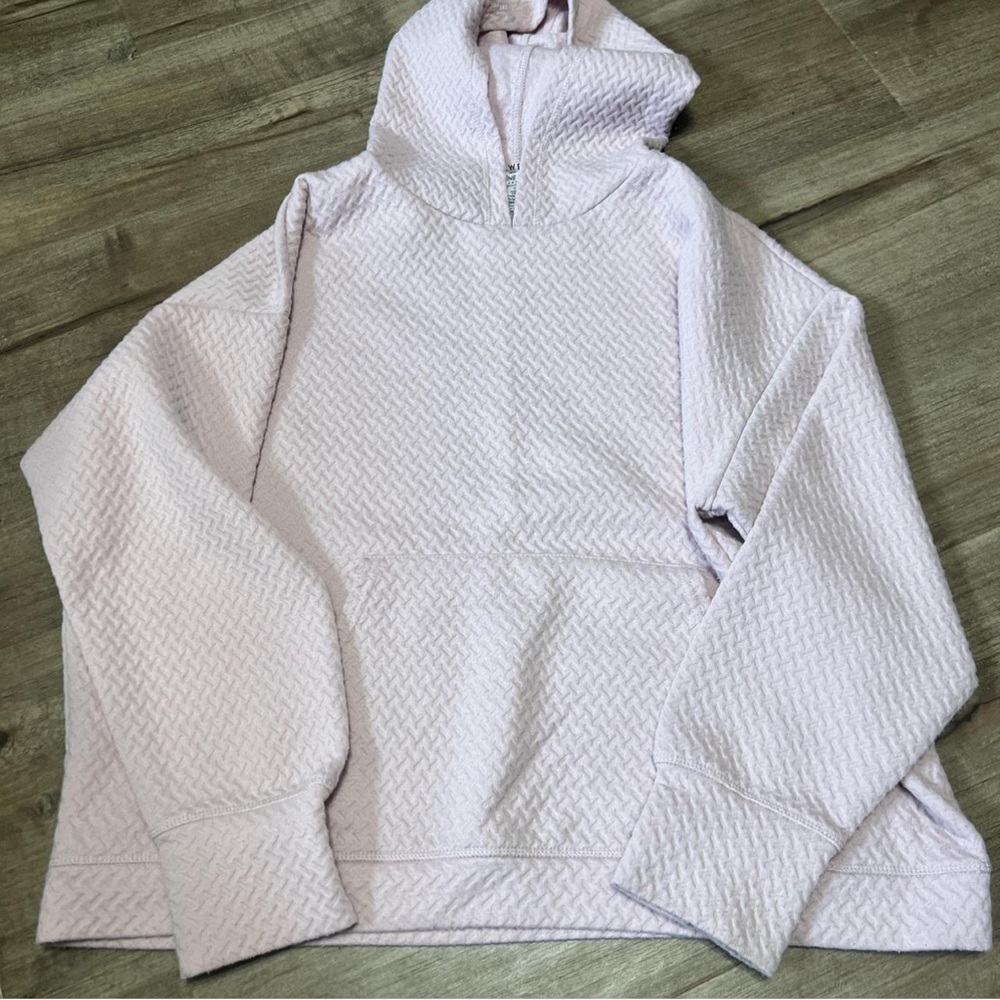 pink hoodie